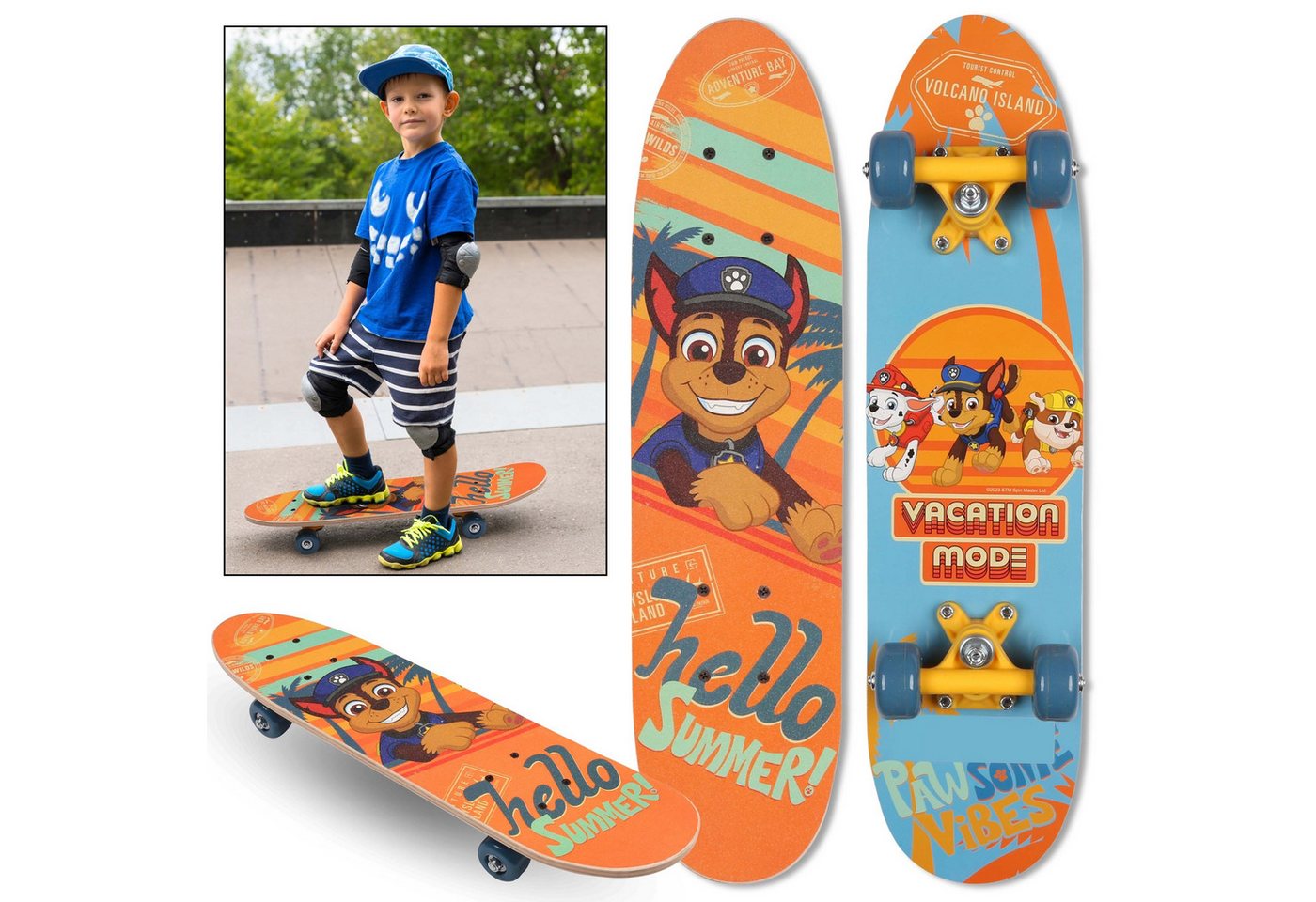 Sarcia.eu Skateboard Paw Patrol Chase Holz Skateboard für Jungen 61cm,rutschfest,20-50kg Sarcia.eu Skateboard Paw Patrol Chase Holz Skateboard für Jungen 61cm,rutschfest,20-50kg von Sarcia.eu