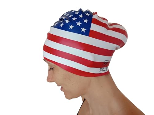Badekappe für langes Haar in Rosa für Damen und Herren mit längerem Haar (USA) Badekappe für langes Haar in Rosa für Damen und Herren mit längerem Haar (USA) von Sargoby Fitness