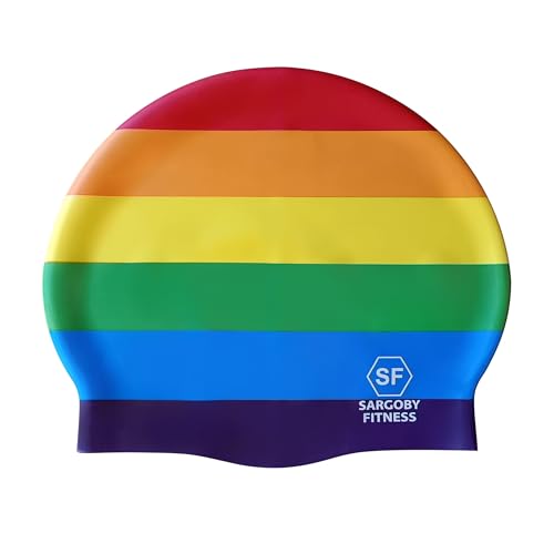 Sargoby Fitness Regenbogen Badekappe in Standardgröße für Wettkampfschwimmer oder Freizeitschwimmer, die mehr Geschwindigkeit suchen Sargoby Fitness Regenbogen Badekappe in Standardgröße für Wettkampfschwimmer oder Freizeitschwimmer, die mehr Geschwindigkeit suchen von Sargoby Fitness