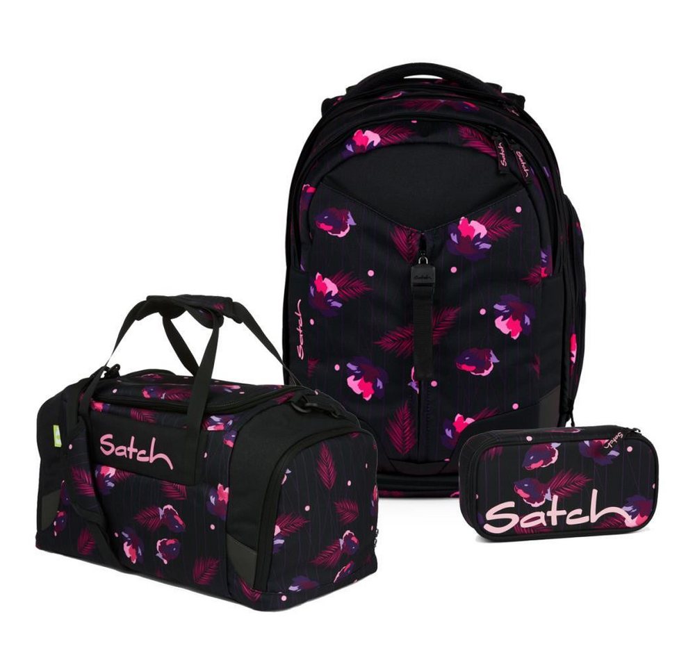 Satch Schulrucksack Match (3tlg., inkl. Schlamperbox und Sporttasche) von Satch