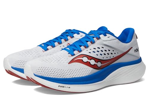 Saucony Herren Ride 17 Laufschuhe Neutralschuh Weiß - Blau 42,5 Saucony Herren Ride 17 Laufschuhe Neutralschuh Weiß - Blau 42,5 von Saucony