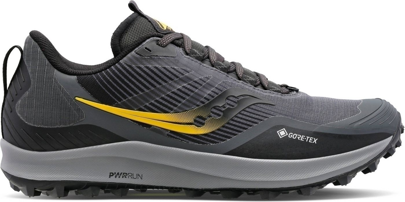 Saucony Peregrine 12 GTX Laufschuh grau/gelb Laufschuh Saucony Peregrine 12 GTX Laufschuh grau/gelb Laufschuh von Saucony