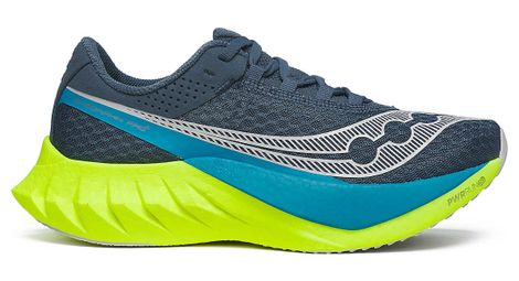 damen laufschuhe saucony endorphin pro 4 blau gelb von Saucony