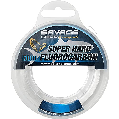 Savage Gear 0,68mm 22,4kg Super Hard Fluorocarbon 50m, Vorfachschnur zum Hochseeangeln, Meeresschnur für Vorfächer, Vorfachmaterial für Meeresvorfächer, Schnur Savage Gear 0,68mm 22,4kg Super Hard Fluorocarbon 50m, Vorfachschnur zum Hochseeangeln, Meeresschnur für Vorfächer, Vorfachmaterial für Meeresvorfächer, Schnur von Savage Gear