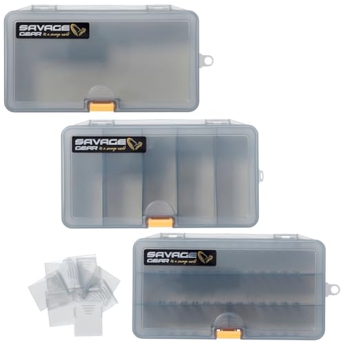 Savage Gear 21,4x11,8x4,5cm Tackleboxen Lurebox 4 Smoke Combi Kit - 3 Kunstköderboxen Savage Gear 21,4x11,8x4,5cm Tackleboxen Lurebox 4 Smoke Combi Kit - 3 Kunstköderboxen von Savage Gear