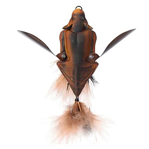 Savage Gear 3D Bat - Fledermaus Wobbler zum Spinnfischen auf Hecht & Barsch, Topwater Bait, Oberflächenköder, Hechtköder, Farbe:Brown, Länge/Gewicht:10cm - 28g von Savage Gear