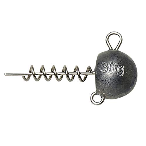 Savage Gear Ball Corkscrew Head - Jigkopf mit Schraubspirale für Gummifische & Jigs, Schraubkopf für Gummiköder, Bleikopf, Gewicht:30g Savage Gear Ball Corkscrew Head - Jigkopf mit Schraubspirale für Gummifische & Jigs, Schraubkopf für Gummiköder, Bleikopf, Gewicht:30g von Savage Gear