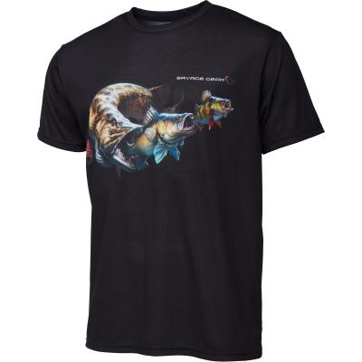 Savage Gear Cannibal Tee L Black von Savage Gear