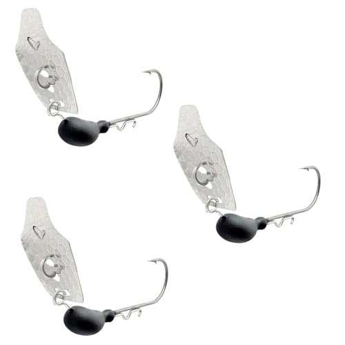 Savage Gear Crazy Blade Jig Head Jigköpfe mit Spinnerblatt 3 Stück Größe 9 g von Savage Gear