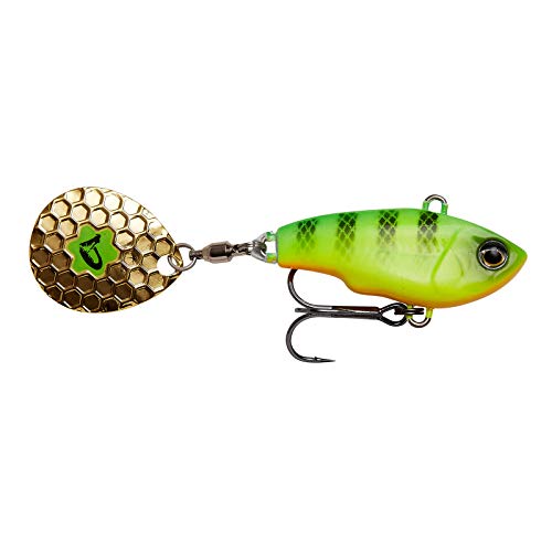Savage Gear Fat Tail Spin sinkend - Jig Spinner, Größe/Gewicht/Farbe:8cm / 24g / Firetiger Savage Gear Fat Tail Spin sinkend - Jig Spinner, Größe/Gewicht/Farbe:8cm / 24g / Firetiger von Savage Gear