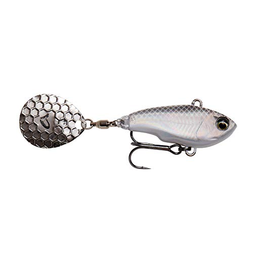 Savage Gear Fat Tail Spin sinkend - Jig Spinner, Größe/Gewicht/Farbe:8cm / 24g / White Silver Savage Gear Fat Tail Spin sinkend - Jig Spinner, Größe/Gewicht/Farbe:8cm / 24g / White Silver von Savage Gear