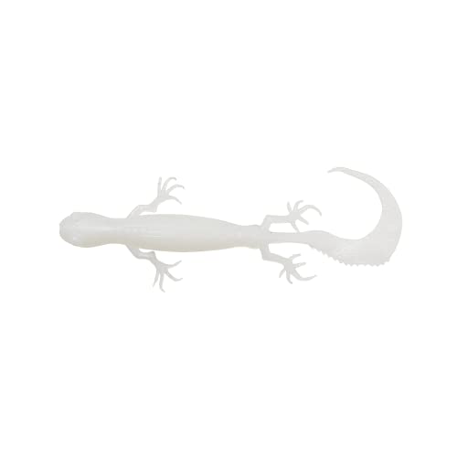 Savage Gear Gummiköder 10cm 5,5g 3D Lizard - 6 Softbaits, Farbe:Albino Flash von Savage Gear