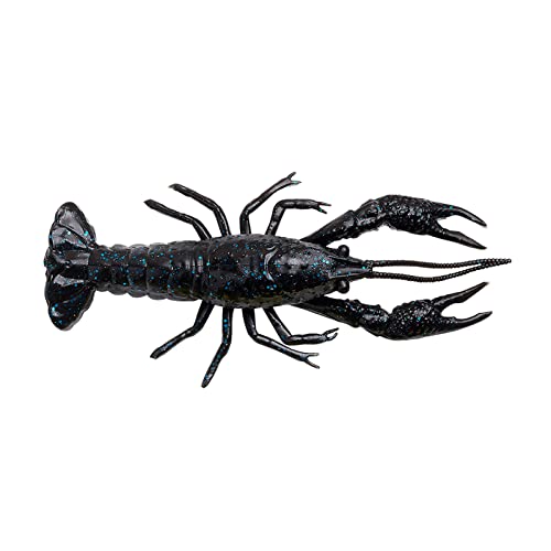 Savage Gear Krebsimitate 4D Craw 7,5cm 5,5g - 6 Creature Baits, Farbe:Black & Blue von Savage Gear