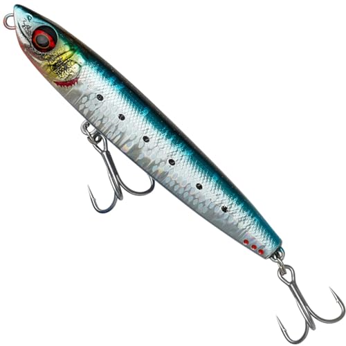 Savage Gear Kunstköder zum Meeresangeln Cast Hacker 13cm 93g extra Sinking, Farbe:Sardine LS Savage Gear Kunstköder zum Meeresangeln Cast Hacker 13cm 93g extra Sinking, Farbe:Sardine LS von Savage Gear