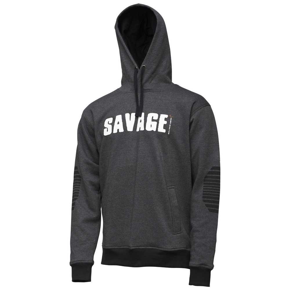 Savage Gear Logo Sweatshirt Grau 2XL Mann von Savage Gear