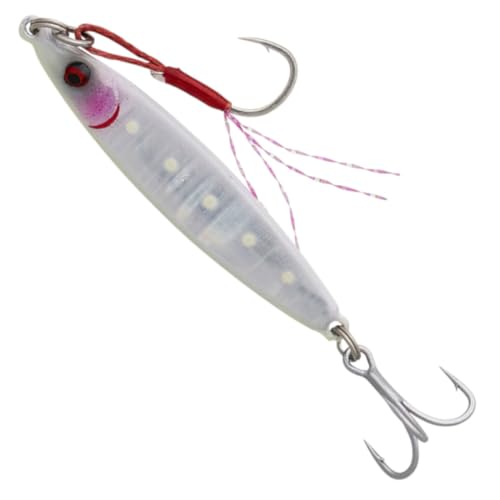 Savage Gear Meeresköder zum Jiggen auf Makrelen, Seebrassen & andere Meeresfische 4cm 12g Flatline TG, Farbe:UV White Glow Savage Gear Meeresköder zum Jiggen auf Makrelen, Seebrassen & andere Meeresfische 4cm 12g Flatline TG, Farbe:UV White Glow von Savage Gear