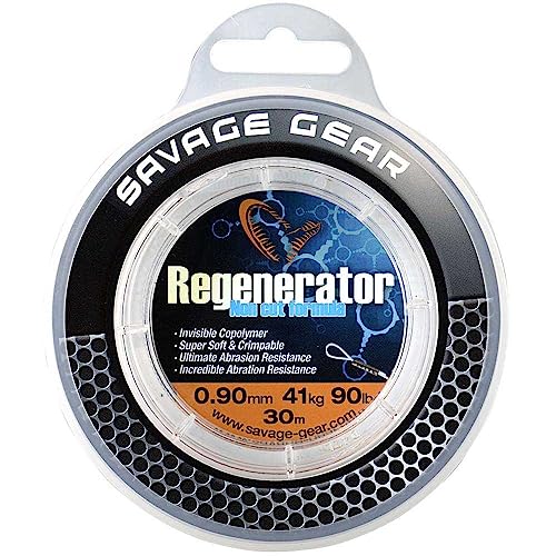 Savage Gear Mono Regenerator Schnur 30m 0,81mm 33kg Vorfachschnur, Hechtvorfach, Spinnvorfach zum Hechtangeln Vorfachmaterial Savage Gear Mono Regenerator Schnur 30m 0,81mm 33kg Vorfachschnur, Hechtvorfach, Spinnvorfach zum Hechtangeln Vorfachmaterial von Savage Gear