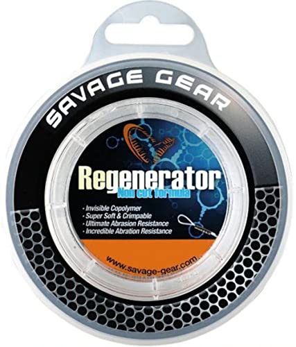 Savage Gear Regenerator Mono Schnur 30m 0.70mm 26kg Vorfachschnur, Hechtvorfach, Spinnvorfach zum Hechtangeln Vorfachmaterial von Savage Gear