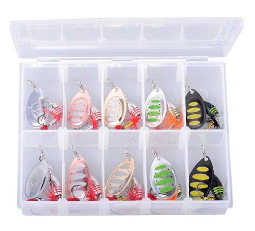 Savage Gear Rotex Spinner Set 5,5g / 8g - 10 Köder für Forellen, Barsch, Zander & Hecht, Angelköder, Forellenköder, Forellenspinner, Barschköder, Hechtköder, Zanderköder Savage Gear Rotex Spinner Set 5,5g / 8g - 10 Köder für Forellen, Barsch, Zander & Hecht, Angelköder, Forellenköder, Forellenspinner, Barschköder, Hechtköder, Zanderköder von Savage Gear