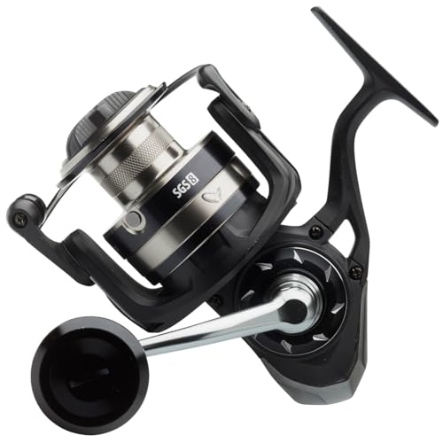 Savage Gear SGS8 4000 FD Rolle - Meeresrolle zum Spinnfischen, Angelrolle zum Meeresangeln, Spinnrolle für Meerforellen & Dorsche Savage Gear SGS8 4000 FD Rolle - Meeresrolle zum Spinnfischen, Angelrolle zum Meeresangeln, Spinnrolle für Meerforellen & Dorsche von Savage Gear