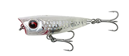 Savage Gear Salt Minnow Popper 4,3cm 4g - Oberflächenköder, Farbe:Crystal White von Savage Gear