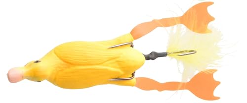 Savage Gear 3D Hollow Entchen Unkrautfrei - schwimmender Topwater-Köder für Raubfischangler, zum Angeln in schwerem Bewuchs und auf Unkraut in Süßwasserseen, Teichen und Flüssen, Hecht, Gelb 7,5 cm Savage Gear 3D Hollow Entchen Unkrautfrei - schwimmender Topwater-Köder für Raubfischangler, zum Angeln in schwerem Bewuchs und auf Unkraut in Süßwasserseen, Teichen und Flüssen, Hecht, Gelb 7,5 cm von Savage Gear