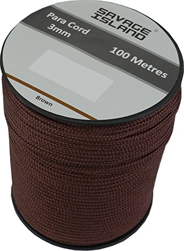Savage Island 100m Spule Paracord 3mm für Camping Outdoor Basteln Gärtnern Survival Arrmy Heimwerken Bivak Hängematte Zelten Flechtleine Allzweckseil Savage Island 100m Spule Paracord 3mm für Camping Outdoor Basteln Gärtnern Survival Arrmy Heimwerken Bivak Hängematte Zelten Flechtleine Allzweckseil von Savage Island