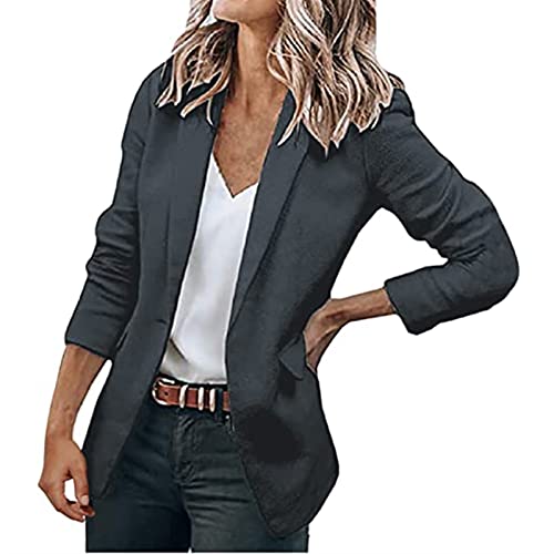 Sawmew Blazer Damen Sportlich Elegant, Damenjacke Blazerjacken Langarm ÜBergangsjacke Business Outfit Damen Longblazer-Strickjacke Jacke Mantel BüRo Sakko Slim Business Anzug Trenchcoat Sawmew Blazer Damen Sportlich Elegant, Damenjacke Blazerjacken Langarm ÜBergangsjacke Business Outfit Damen Longblazer-Strickjacke Jacke Mantel BüRo Sakko Slim Business Anzug Trenchcoat von Sawmew