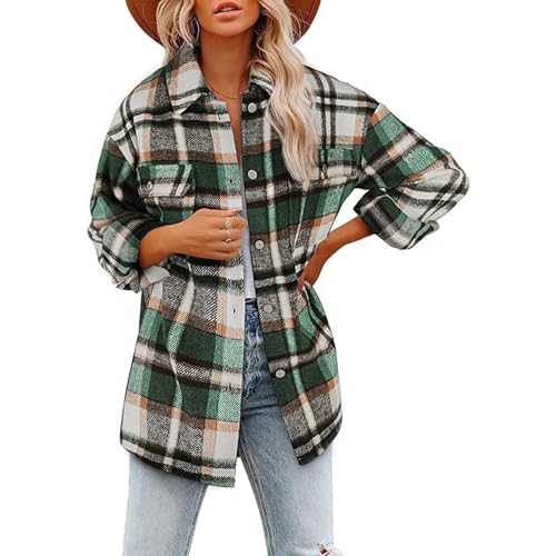 Sawmew Flannel Hemd Frauen Kariert Flanellhemd Damen Jacke Oversize Mantel HolzfäLler Hemdjacke Karierte Warm Langarmshirt Frühling Winter Flanell Lang Oberteil Langarm Bluse Locker Shirt Top Sawmew Flannel Hemd Frauen Kariert Flanellhemd Damen Jacke Oversize Mantel HolzfäLler Hemdjacke Karierte Warm Langarmshirt Frühling Winter Flanell Lang Oberteil Langarm Bluse Locker Shirt Top von Sawmew