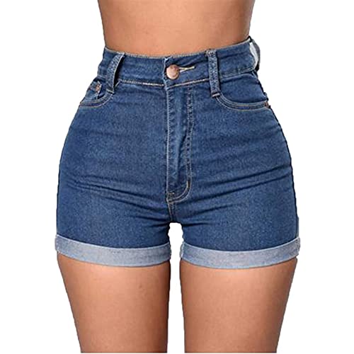 Sawmew Jeans Shorts Damen High Waist Stretch Kurze Hose Sommer Push Up Leggings Ripped Loch Hotpants Skinny Y2k Boyfriend Jeans Shorts Denim Kurze Jeans Sommershorts Mit Taschen (Color : Blue, Size Sawmew Jeans Shorts Damen High Waist Stretch Kurze Hose Sommer Push Up Leggings Ripped Loch Hotpants Skinny Y2k Boyfriend Jeans Shorts Denim Kurze Jeans Sommershorts Mit Taschen (Color : Blue, Size von Sawmew