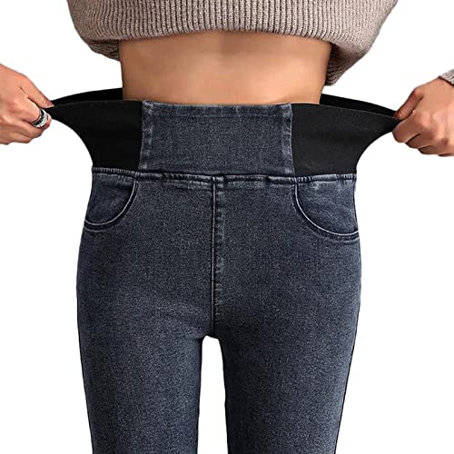 Sawmew Sport Leggings Damen Sporthose Jeansoptik Hose Yogahose High Waist Blickdicht Sportleggings Skinny Jeans Stretch Fitnesshose Gym Workout Laufhose Jogginghose (Color : Dark Gray, Size : XX-Lar Sawmew Sport Leggings Damen Sporthose Jeansoptik Hose Yogahose High Waist Blickdicht Sportleggings Skinny Jeans Stretch Fitnesshose Gym Workout Laufhose Jogginghose (Color : Dark Gray, Size : XX-Lar von Sawmew