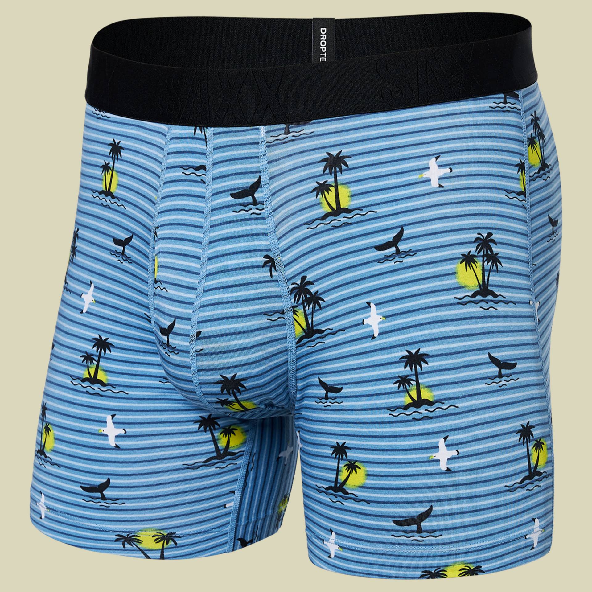 Droptemp Cooling Cotton Boxer Brief Fly blau S - offshore breeze Droptemp Cooling Cotton Boxer Brief Fly blau S - offshore breeze von Saxx