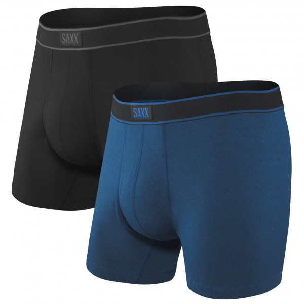 Saxx - Daytripper Boxer Brief Fly 2-Pack - Kunstfaserunterwäsche Gr S blau/schwarz Saxx - Daytripper Boxer Brief Fly 2-Pack - Kunstfaserunterwäsche Gr S blau/schwarz von Saxx
