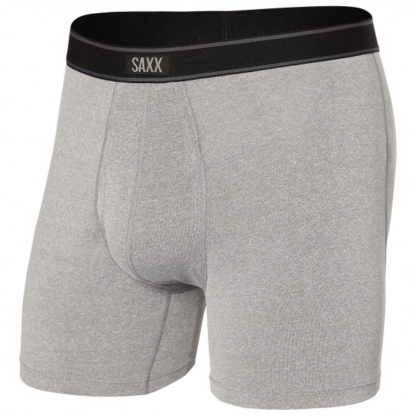 Saxx - Daytripper Boxer Brief Fly - Kunstfaserunterwäsche Gr L grau von Saxx