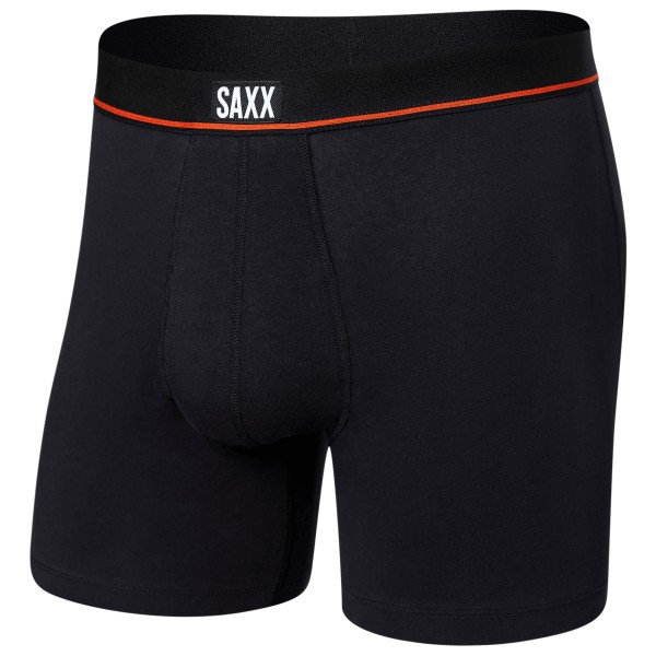 Saxx - Non-Stop Stretch Cotton Boxer Brief - Alltagsunterwäsche Gr M schwarz von Saxx