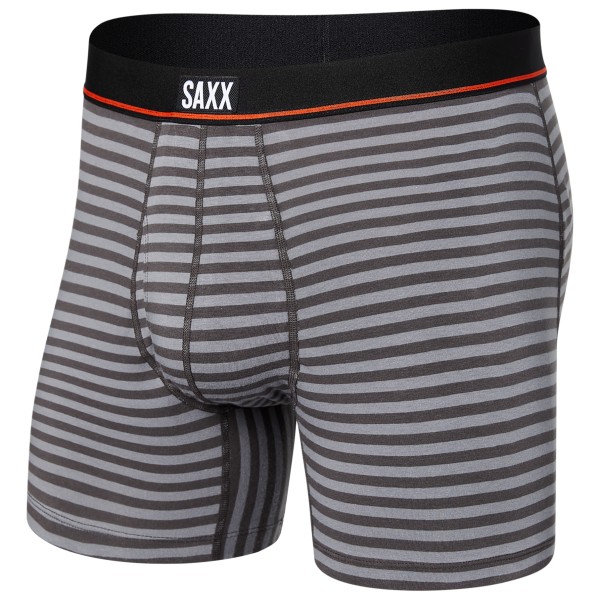 Saxx - Non-Stop Stretch Cotton Boxer Brief - Alltagsunterwäsche Gr S grau von Saxx