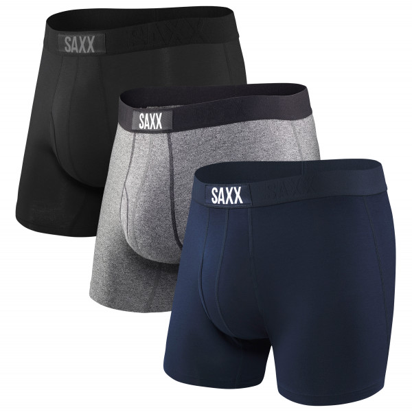 Saxx - Ultra Super Soft Boxer Brief Fly 3-Pack - Kunstfaserunterwäsche Gr S blau Saxx - Ultra Super Soft Boxer Brief Fly 3-Pack - Kunstfaserunterwäsche Gr S blau von Saxx