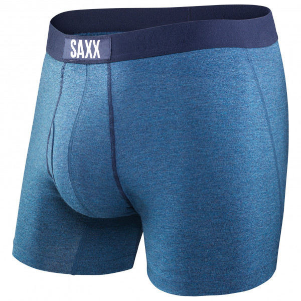 Saxx - Ultra Super Soft Boxer Brief Fly - Kunstfaserunterwäsche Gr L blau von Saxx