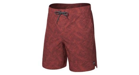 saxx multi sport shorts 2n1 7in palm camo   rot von Saxx