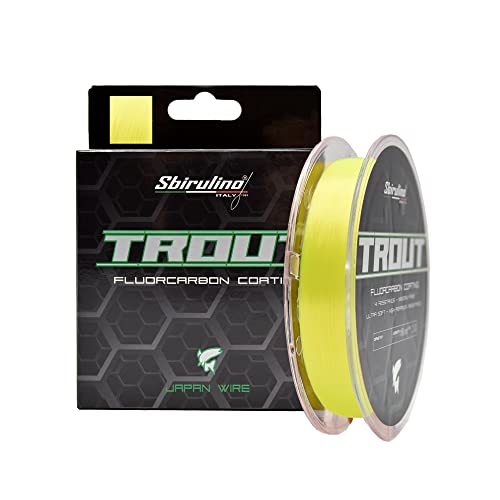 Angelschnur Fluorocarbon Coating Trout MT 150-500-1000 Durchm. 0,12 bis 0,25. Spezieller Forellenwettbewerb. Angelschnur Fluorocarbon Coating Trout MT 150-500-1000 Durchm. 0,12 bis 0,25. Spezieller Forellenwettbewerb. von Sbirulino
