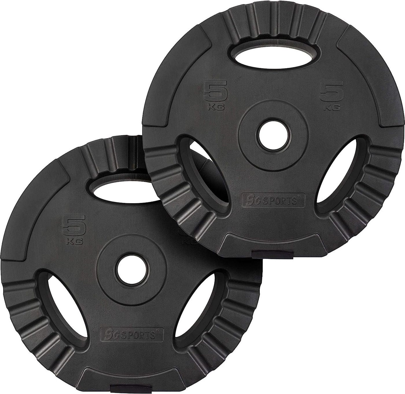 ScSPORTS® Hantelscheiben 2er Set 1,25/2,5/5/10/15kg 30mm Gewichtsscheiben Hantel, 10 kg, (2-tlg) von ScSPORTS®