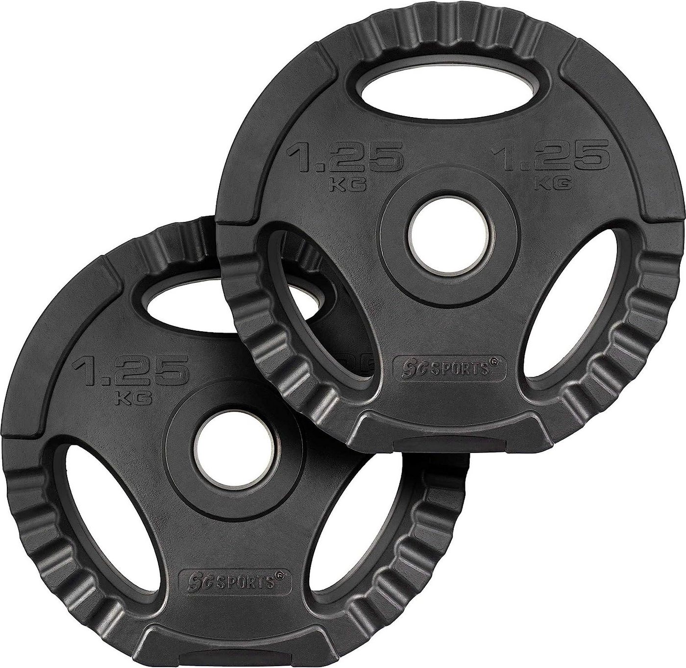 ScSPORTS® Hantelscheiben 2er Set 1,25/2,5/5/10/15kg 30mm Gewichtsscheiben Hantel, 2.5 kg, (2-tlg) von ScSPORTS®