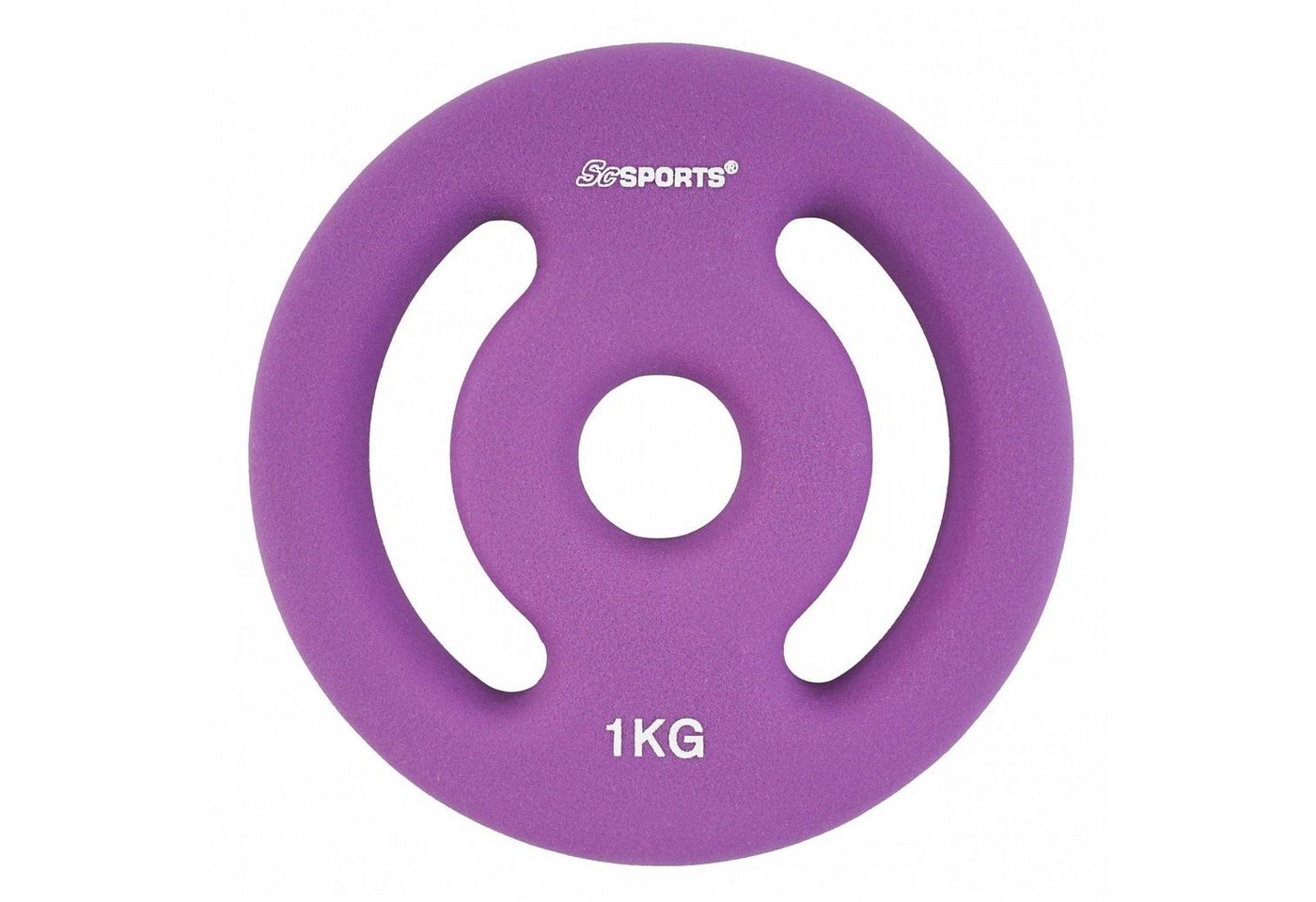 ScSPORTS® Hantelscheiben Set 2x1 2x2 2x3 2x4 2x5kg 30mm Neopren Gewichtsscheiben, 2 kg, (2-tlg) von ScSPORTS®