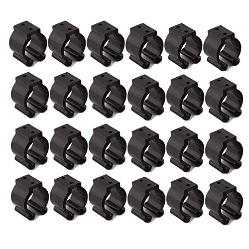 Scalewbin 24 PCS Cue Positionierungscliphalter Normale Angelruten-Aufbewahrungsclips für Pool-Queue-Racks 24 Mm, für Angelruten-Aufbewahrungsregal von Scalewbin