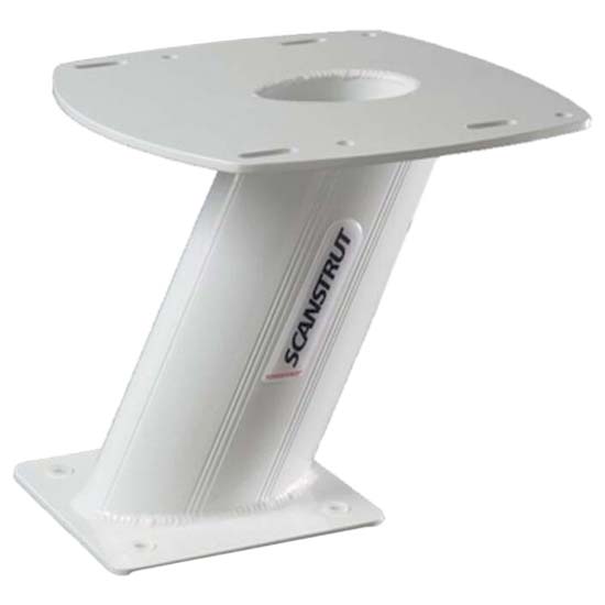 Scanstrut Pedestal Apt-250-01 Aluminium 25 Degrees Support Weiß 250 mm von Scanstrut