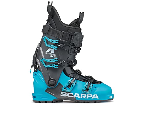 SCARPA Herren 4-Quattro XT 130 Flex Freeride Alpine Touring Skischuhe mit GripWalk für Skischuhe und Abfahrt - Ocean Blue - 33 SCARPA Herren 4-Quattro XT 130 Flex Freeride Alpine Touring Skischuhe mit GripWalk für Skischuhe und Abfahrt - Ocean Blue - 33 von Scarpa