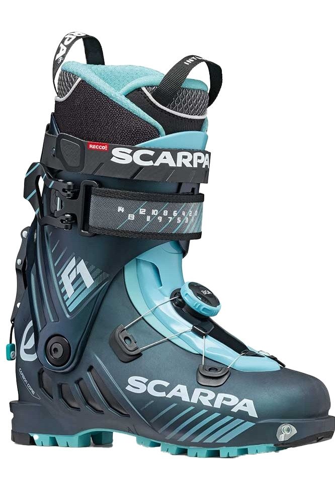 Scarpa F1 Wmn - Damen Tourenskischuh - anthrazit/blau Skischuh Scarpa F1 Wmn - Damen Tourenskischuh - anthrazit/blau Skischuh von Scarpa