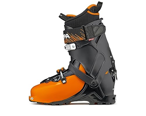 Scarpa M Maestrale Orange-Schwarz - Klassischer zuverlässiger Herren Skitourenschuh, Größe EU 43 - Farbe Orange - Black von Scarpa