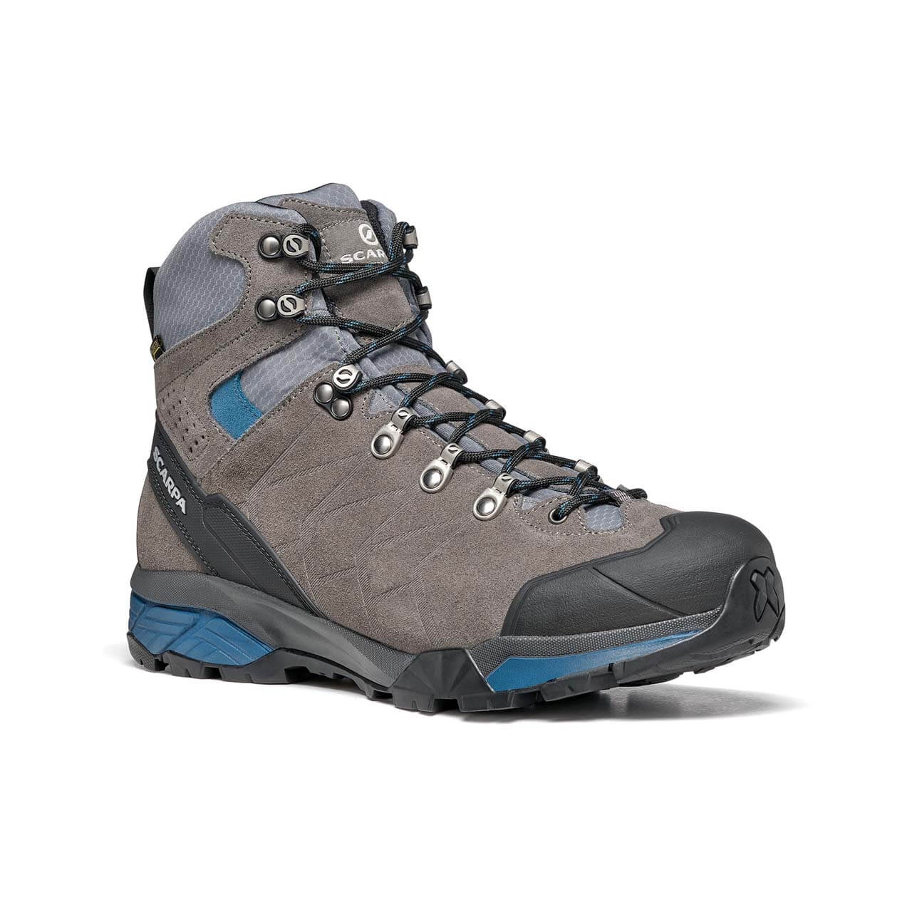 Scarpa Wanderschuh ZG Trek GTX - Titanium/Lakeblue, 43 von Scarpa}