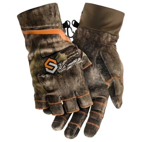 ScentLok Leichte Camo anpassbare Handschuhe für die Jagd (Moosige Eichenholzwurzeln, Größe M) von ScentLok